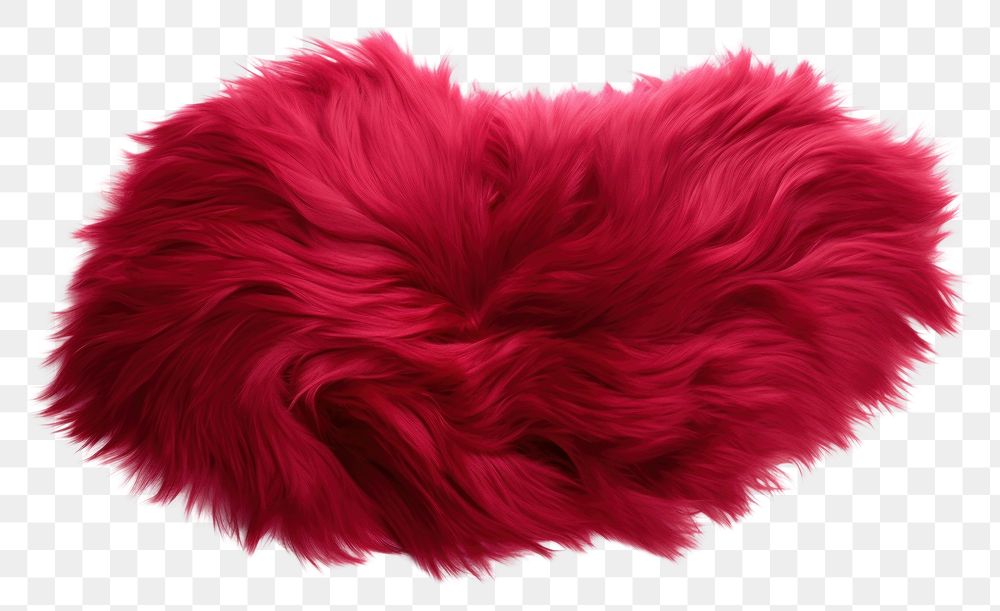 PNG Red wine fur fabric textile white background softness.