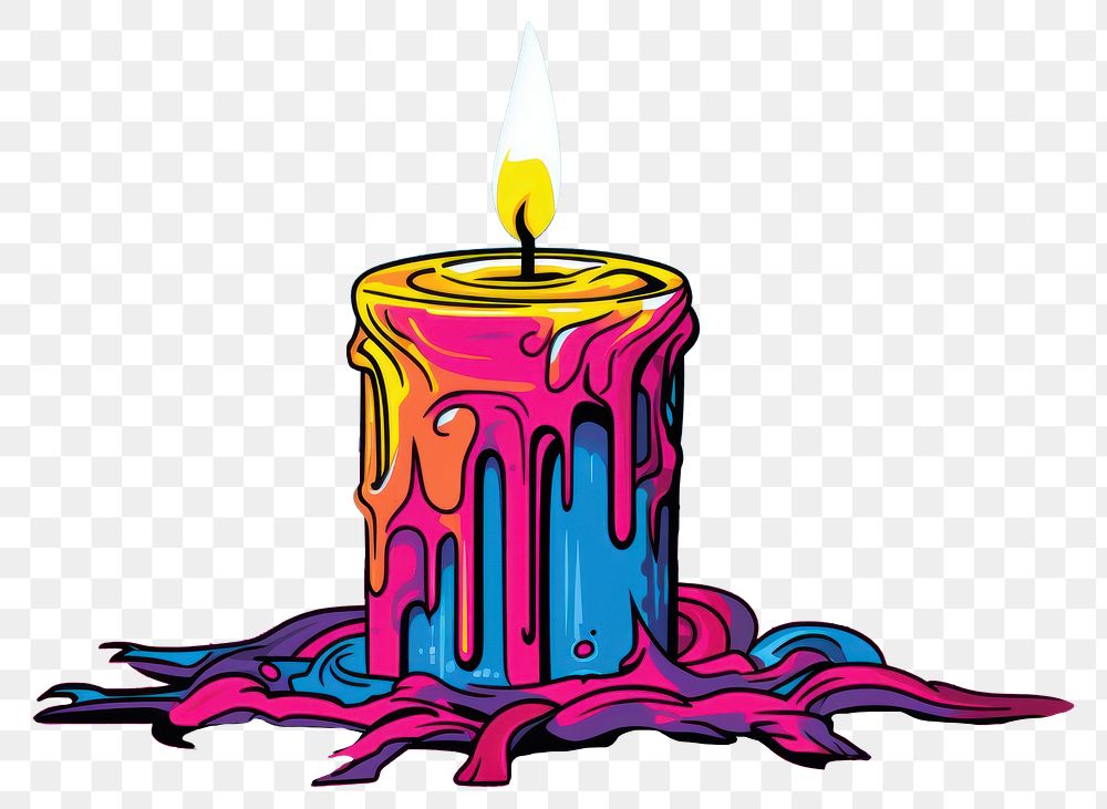 PNG Candle fire art illuminated. AI generated Image by rawpixel.