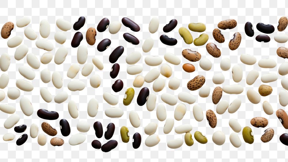 PNG  Variety of beans backgrounds food pill. AI generated Image by rawpixel.