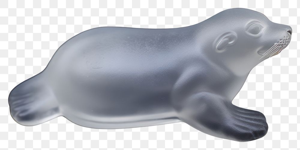 PNG Animal mammal seal sculpture.