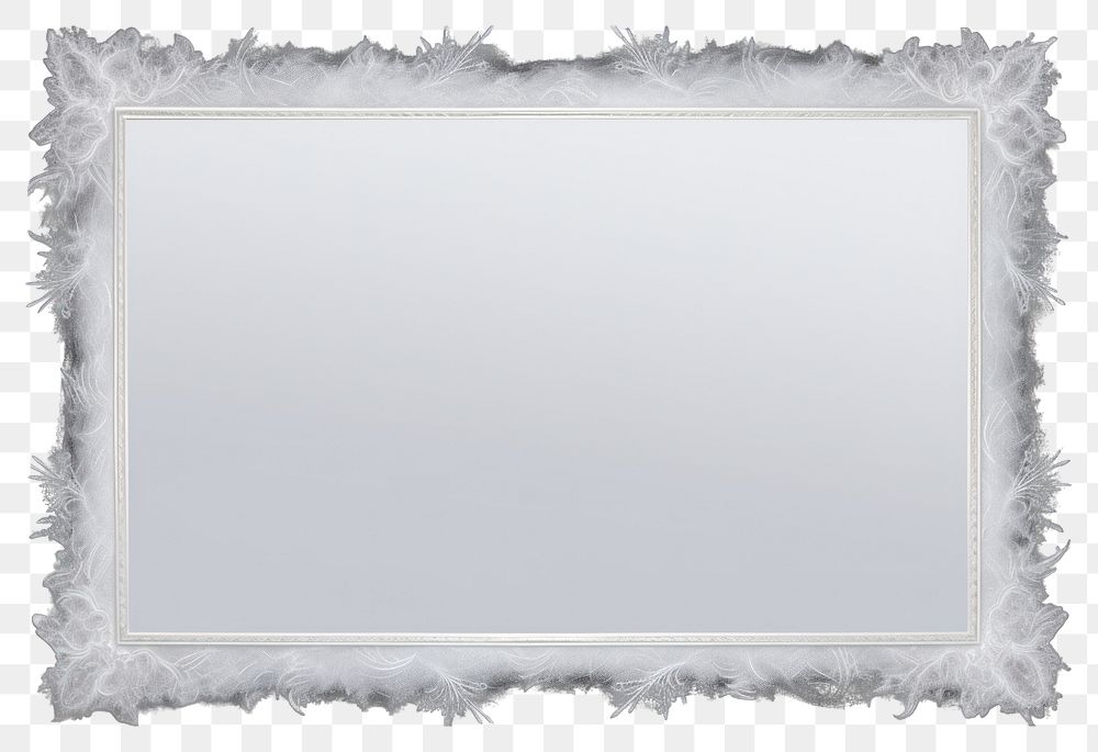 PNG Winter mirror frame backgrounds.