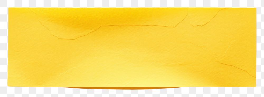 PNG Yellow paper adhesive strip yellow white background simplicity. AI generated Image by rawpixel.