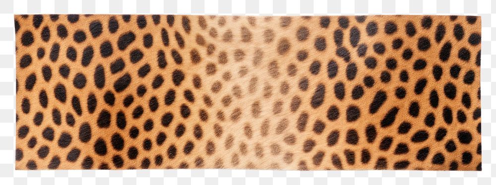 PNG Animal pattern adhesive strip leopard animal white background. AI generated Image by rawpixel.