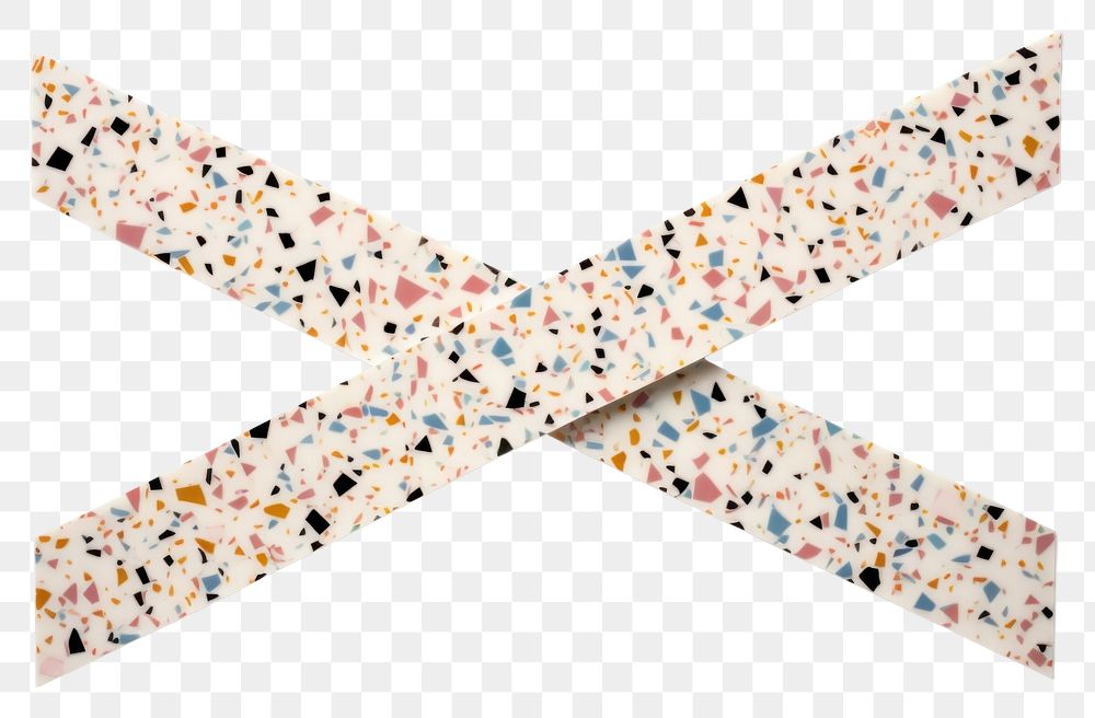 PNG  Classic terrazzo pattern adhesive strip white background accessories accessory. AI generated Image by rawpixel.
