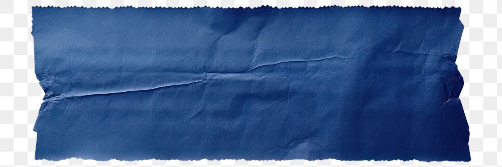 PNG Dark blue paper adhesive strip rough white background rectangle. AI generated Image by rawpixel.