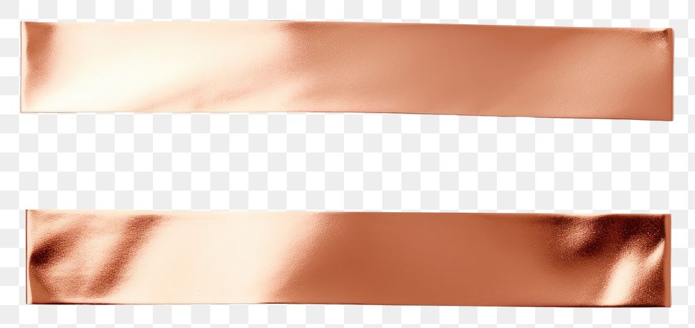 PNG  Glossy copper foil adhesive strip white background aluminium letterbox. AI generated Image by rawpixel.