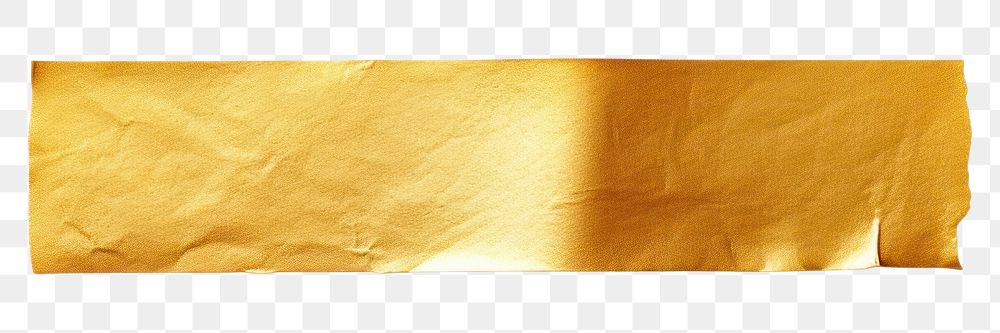PNG Glossy golden adhesive strip paper white background rectangle. AI generated Image by rawpixel.