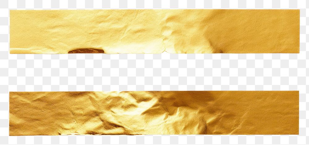 PNG  Glossy golden foil adhesive strip paper white background rectangle. AI generated Image by rawpixel.