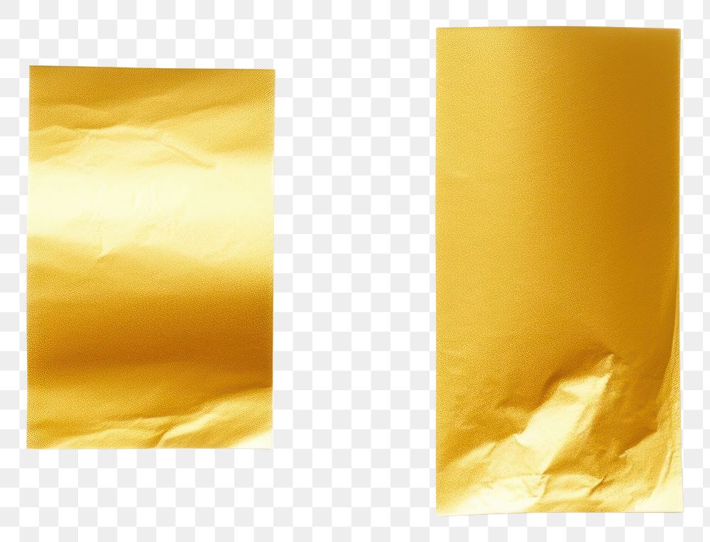 PNG  Glossy golden foil adhesive strip paper white background simplicity. AI generated Image by rawpixel.