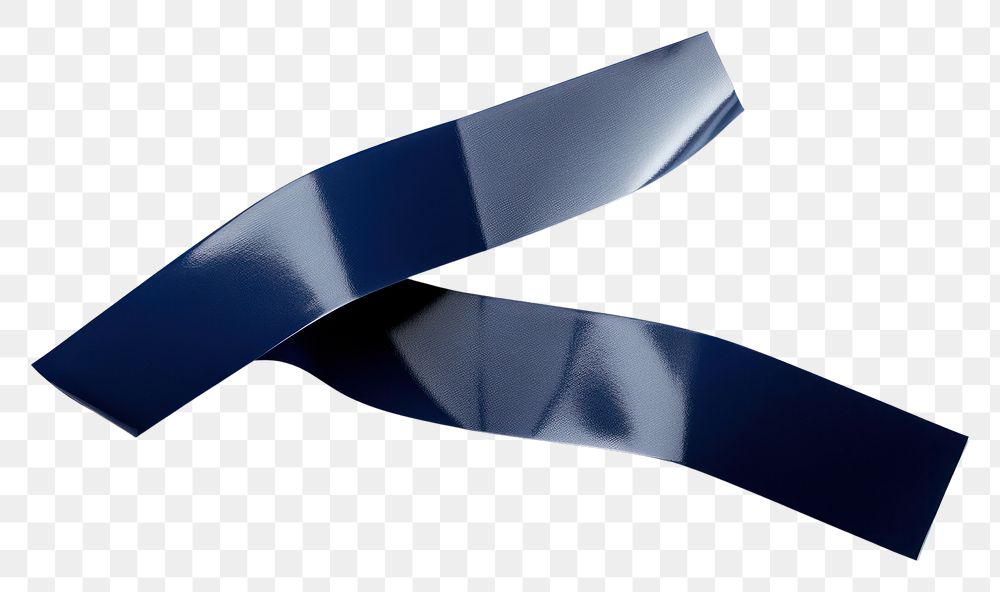 PNG  Glossy dark blue vinyl adhesive strip white background accessories accessory. AI generated Image by rawpixel.