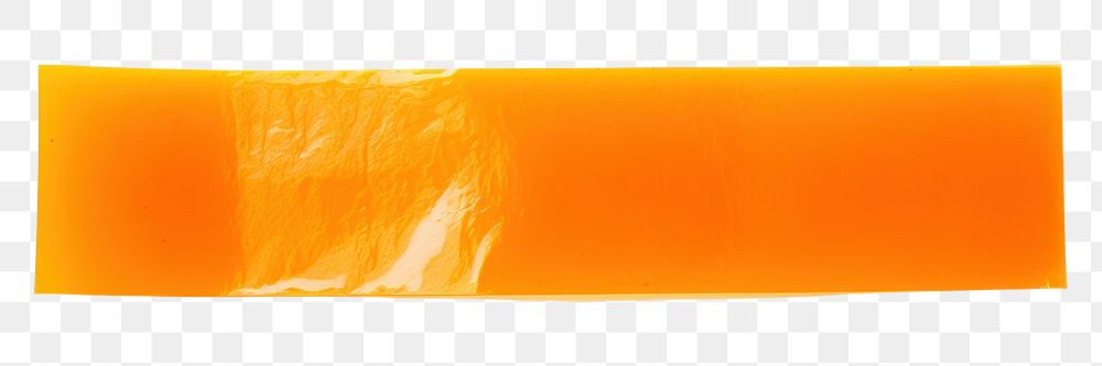 PNG Glossy orange vinyl adhesive strip white background rectangle yellow. AI generated Image by rawpixel.
