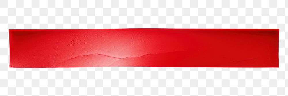 PNG Glossy red vinyl adhesive strip paper white background accessories. AI generated Image by rawpixel.