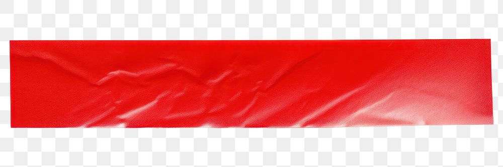 PNG Glossy red vinyl adhesive strip paper white background rectangle. AI generated Image by rawpixel.