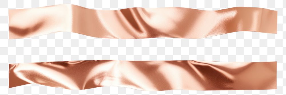 PNG Glossy rose gold foil adhesive strip white background accessories accessory. AI generated Image by rawpixel.