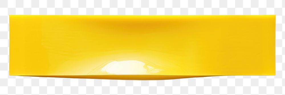 PNG Glossy yellow vinyl adhesive strip white background simplicity rectangle. AI generated Image by rawpixel.