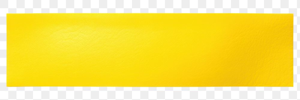 PNG Glossy yellow vinyl adhesive strip paper white background simplicity. AI generated Image by rawpixel.