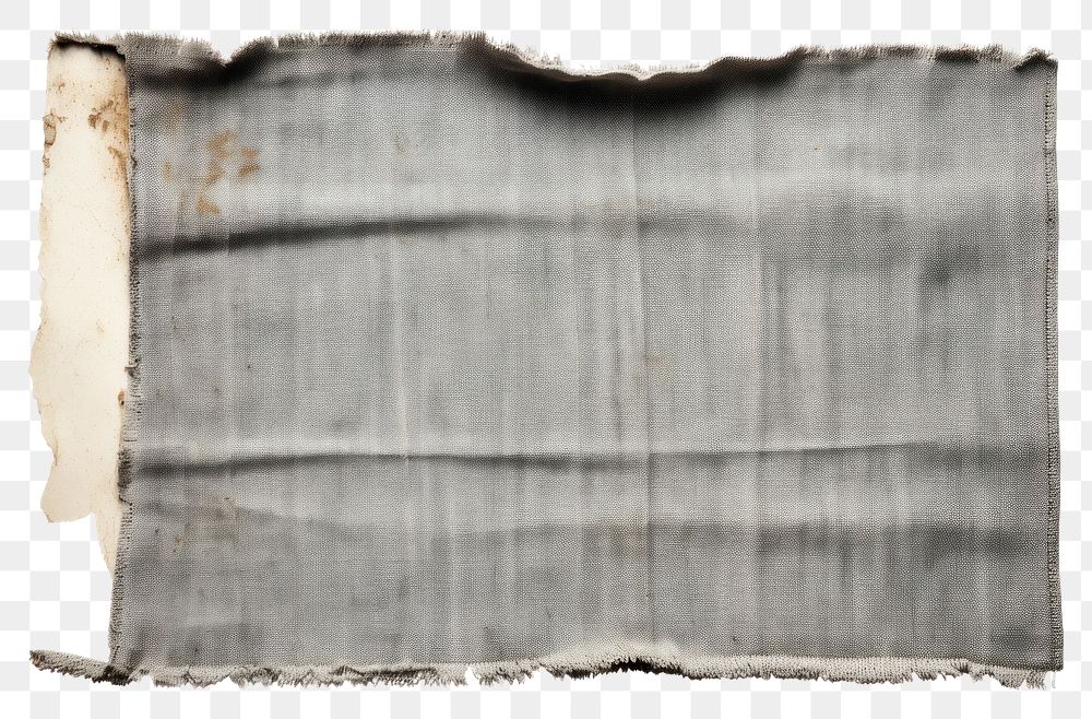 PNG  Grey cloth textile adhesive strip backgrounds rough white background. AI generated Image by rawpixel.