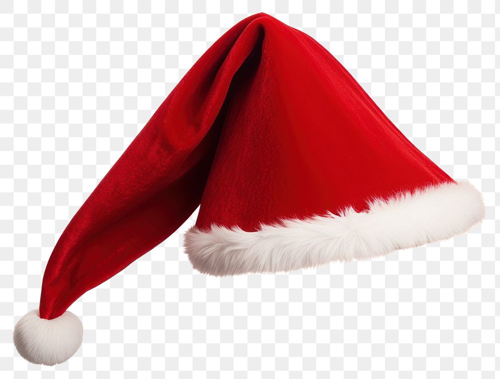 PNG Red santa claus hat celebration decoration tradition.