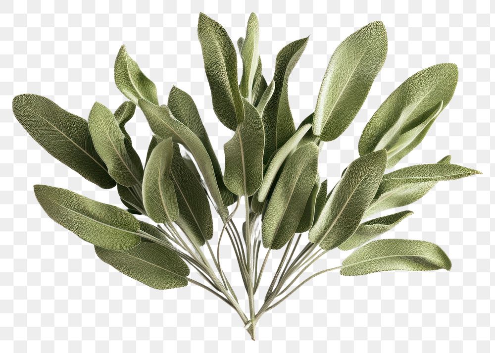 PNG Sage leaves plant herbs leaf.