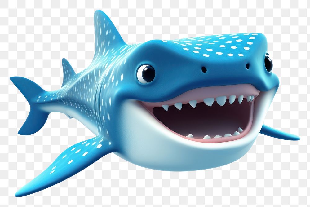 PNG Whale shark cartoon animal fish. AI generated Image by rawpixel.
