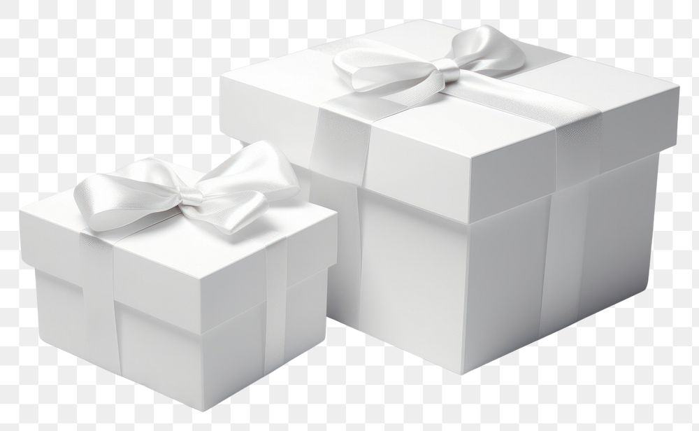 PNG  Box gift white celebration.