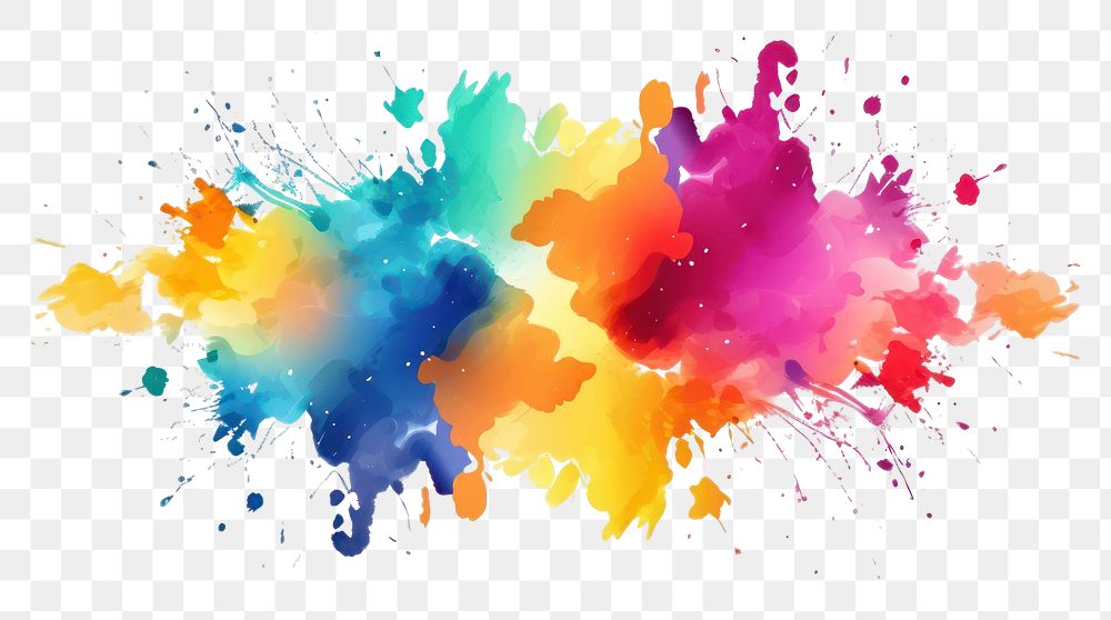 PNG  Rainbow backgrounds white background splattered