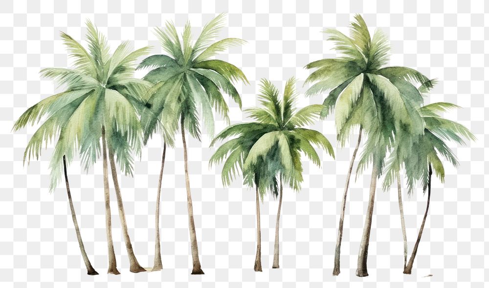 PNG Coconut trees on beach outdoors nature plant.
