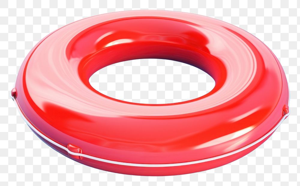 PNG  Floating with grip inflatable lifebuoy swimming.
