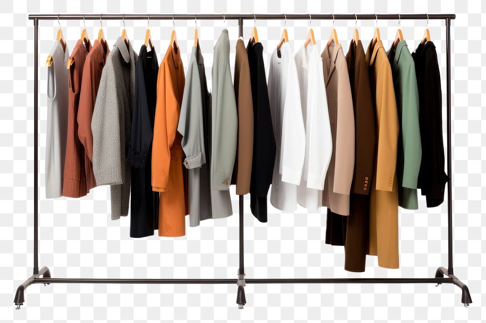 PNG Clothes rack fashion closet white background