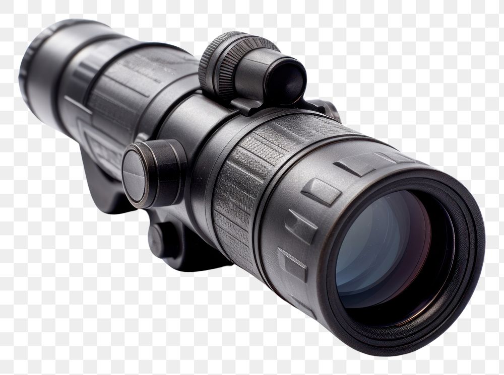 PNG  Monocular binoculars white background camera. AI generated Image by rawpixel.