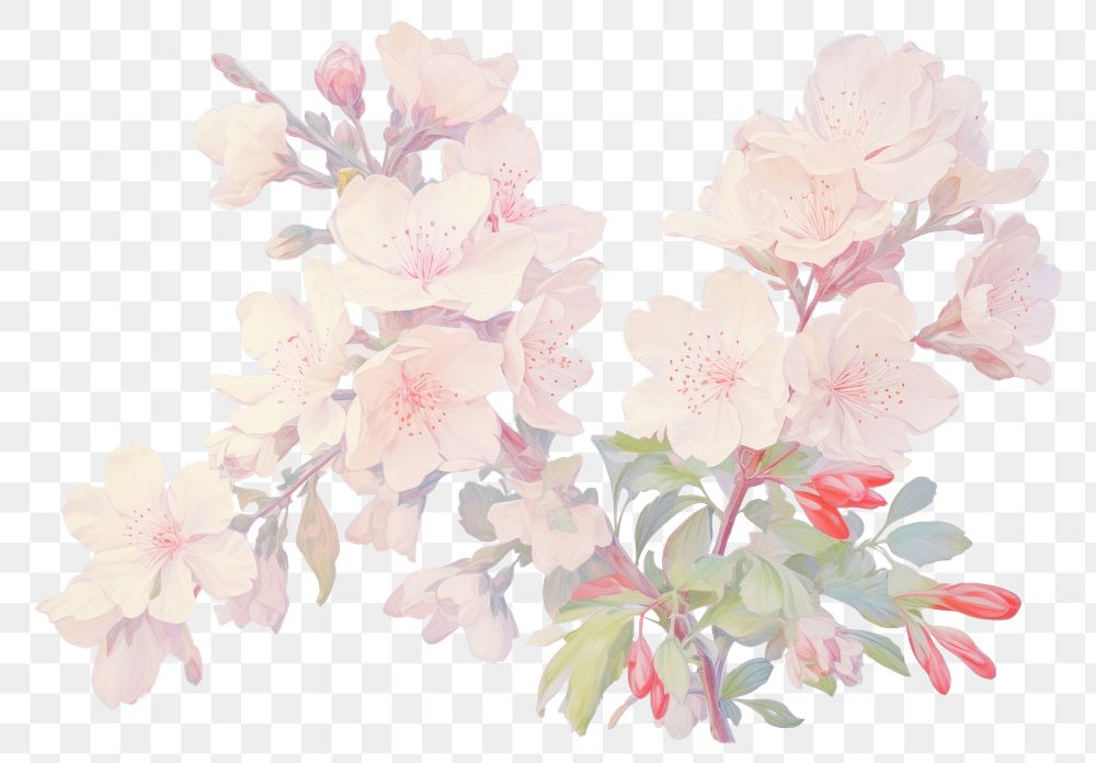PNG Blossom blossom painting drawing. 