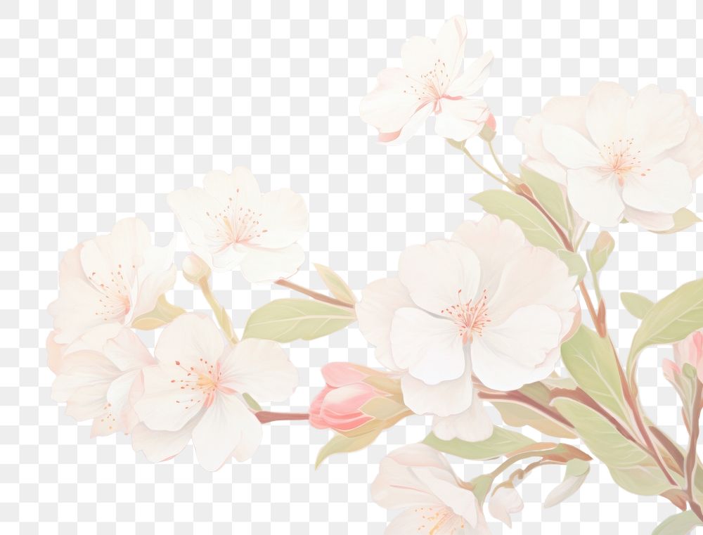 PNG Pink sakura flowers backgrounds blossom pattern. AI generated Image by rawpixel.