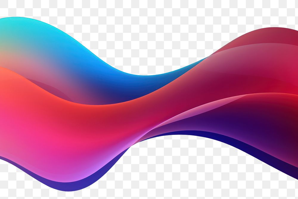 PNG  Gradient wave shape background backgrounds abstract pattern.