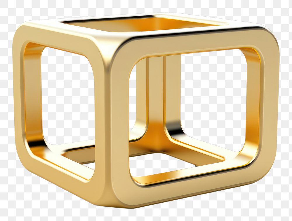 PNG Geometric gold furniture jewelry.
