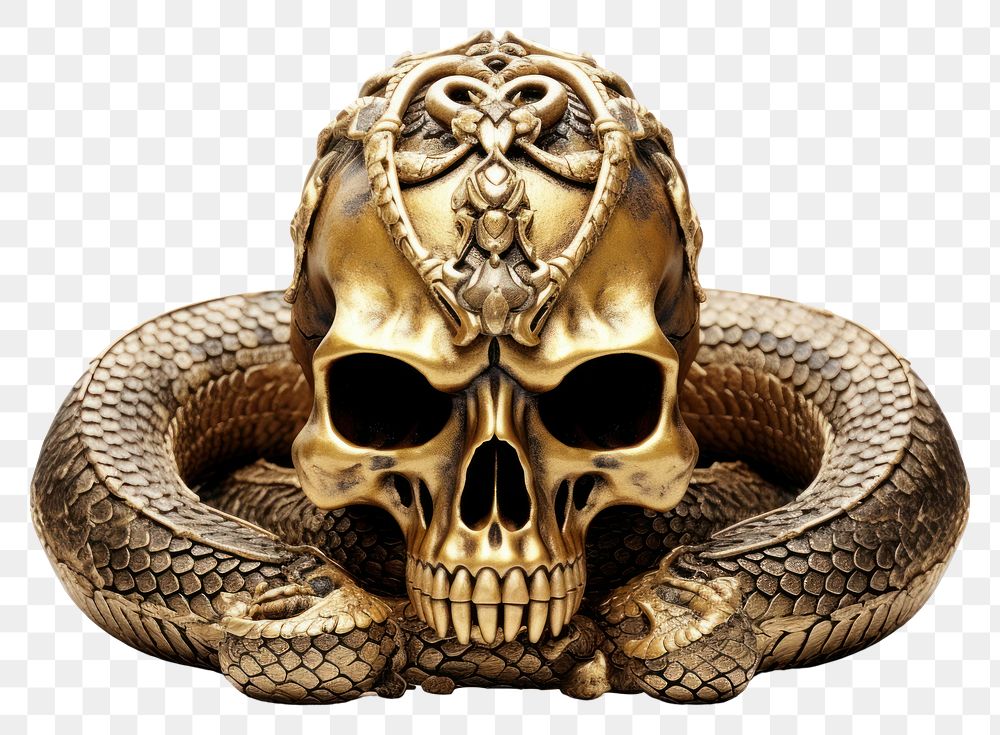 PNG Skull snake reptile animal.