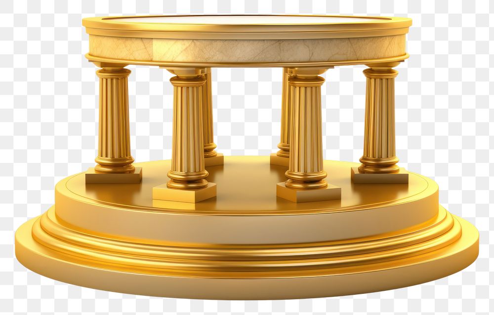PNG Podium gold architecture column.