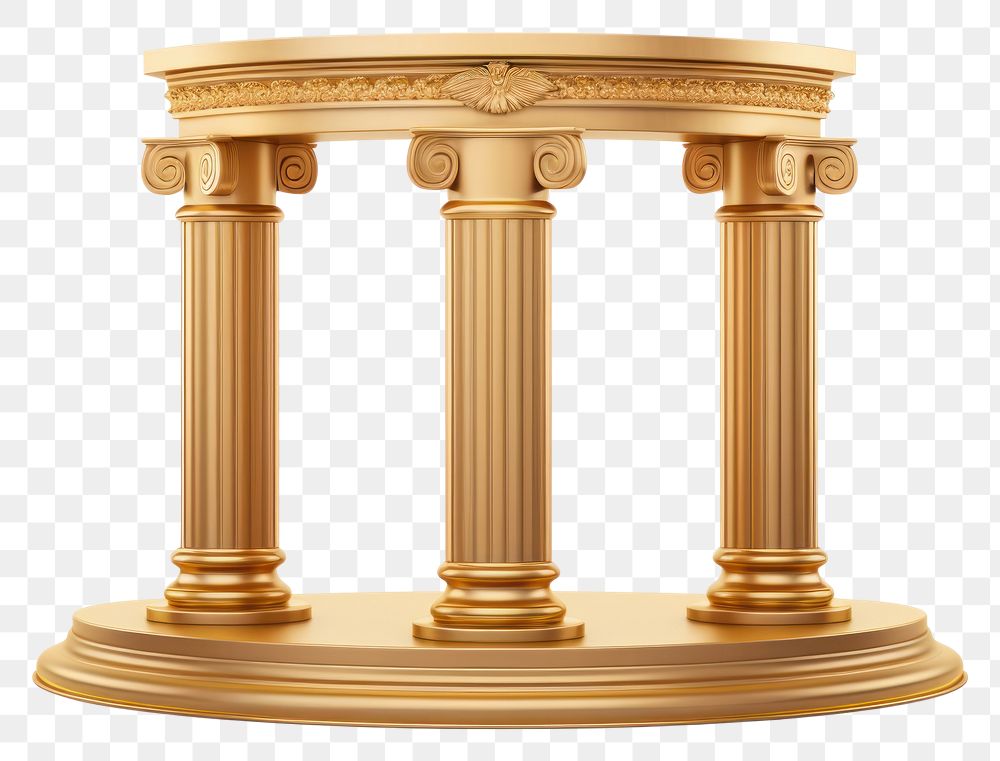 PNG Podium architecture column gold.