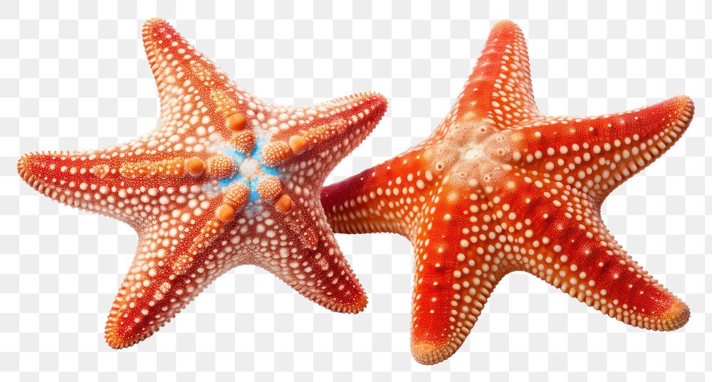 PNG  Beautiful sea stars starfish invertebrate echinoderm.
