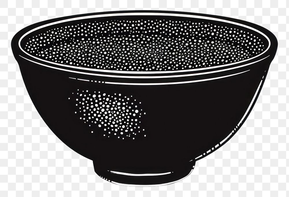 PNG Bowl black refreshment tableware.
