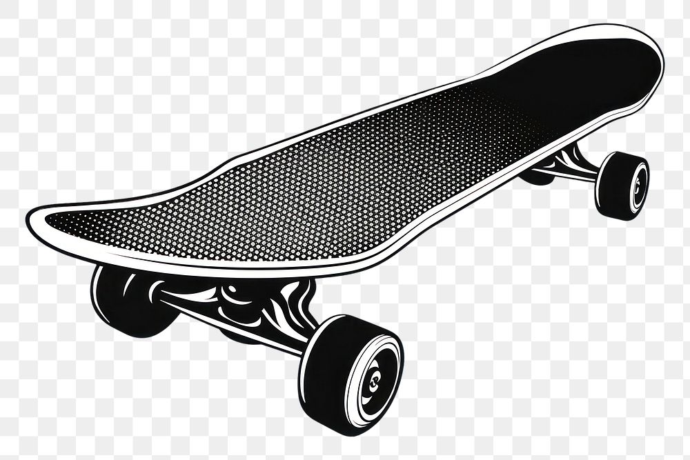 PNG Skateboard device black grass.