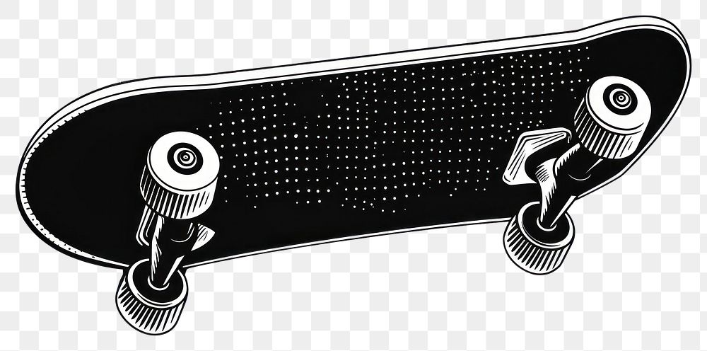 PNG Skateboard black appliance cartoon.