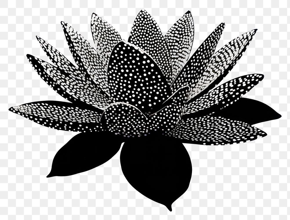 PNG Pattern plant leaf silhouette.