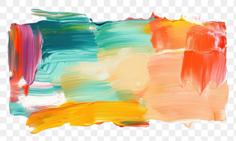 PNG Abstract flat paint brush stroke backgrounds rectangle painting.