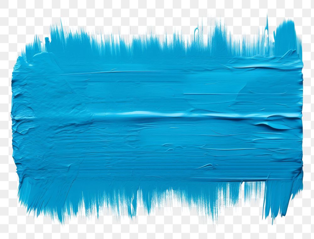 PNG Azure blue flat paint brush stroke backgrounds rectangle white background.