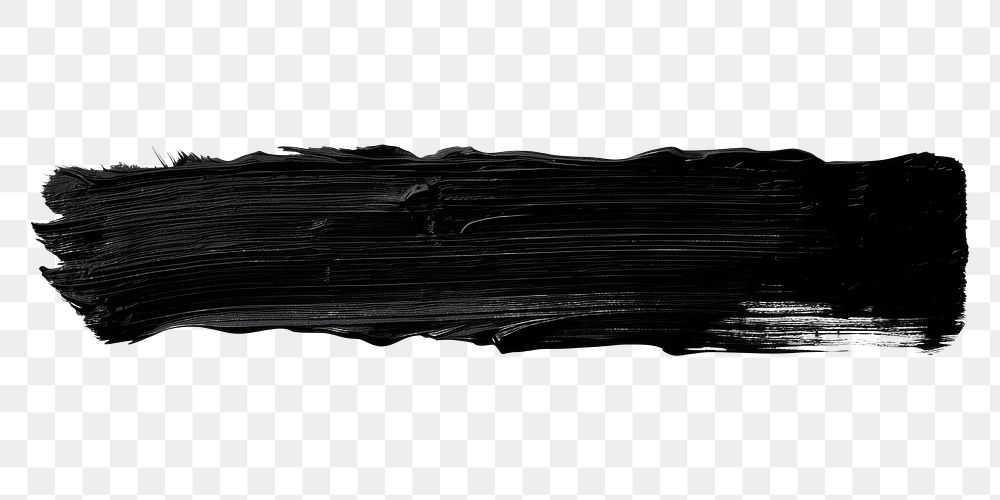 PNG Black flat paint brush stroke white background anthracite darkness