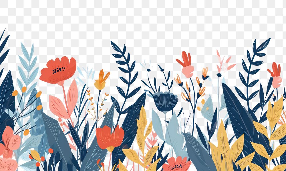 PNG  Floral backgrounds outdoors pattern.