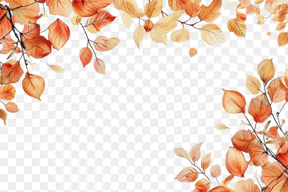 PNG  Autumn leaves backgrounds graphics pattern.