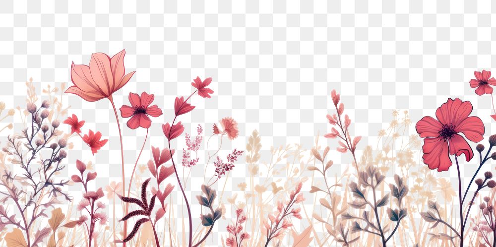 PNG  Floral border backgrounds graphics pattern.