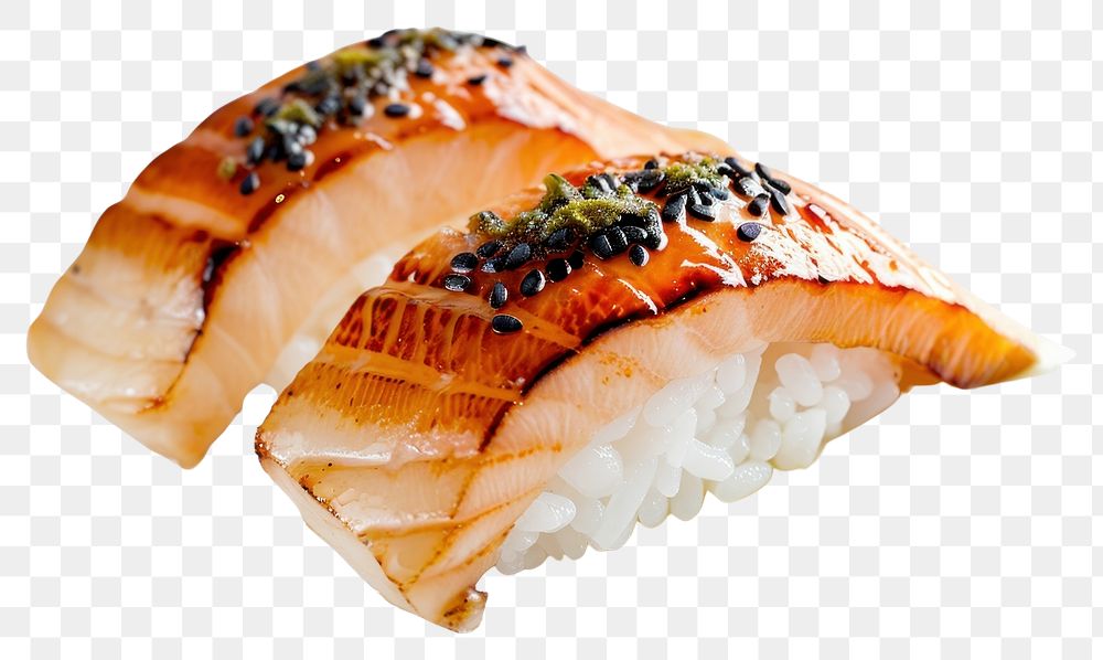 PNG  Japan food seafood salmon rice.