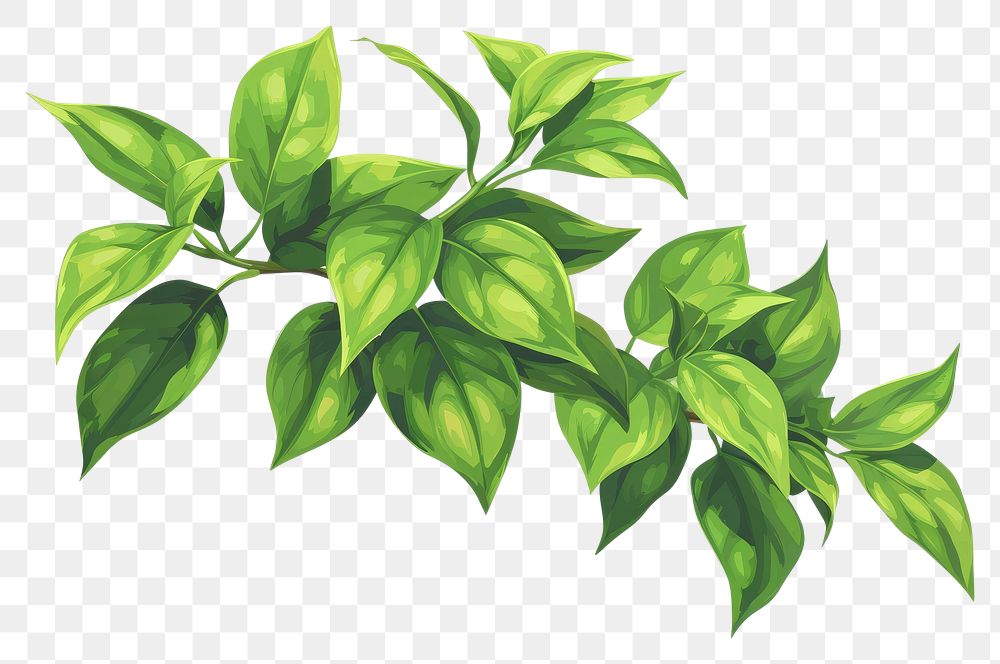PNG Plant green herbs leaf.